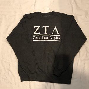 Stone Gray Zeta Tau Alpha / ZTA Sweatshirt